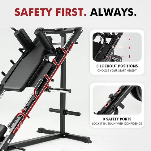 Mikolo 45 درجة Leg Press for Home Gym - آلة تمرين محترفة أسفل الجسم لتدريب اللياقة والتدريب على القوة in Kuwait