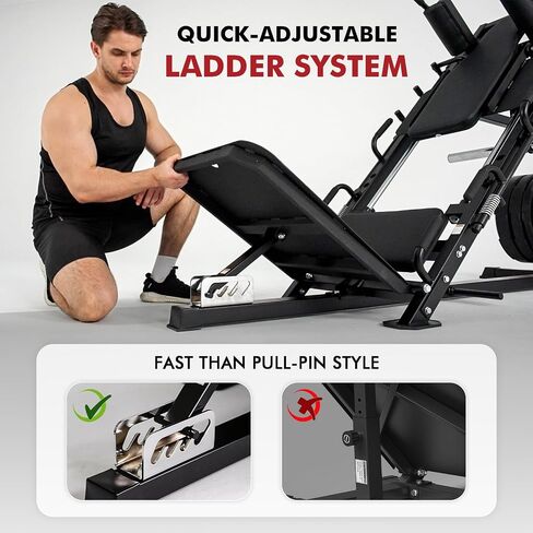 Mikolo 45 درجة Leg Press for Home Gym - آلة تمرين محترفة أسفل الجسم لتدريب اللياقة والتدريب على القوة in Kuwait