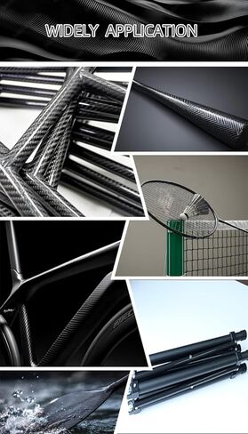 أنابيب ألياف الكربون 8 مم × 10 مم × 500 مم - نسج ماتي 3K ملتوف ، أنابيب مستديرة نقية بنسبة 100 ٪ ل quadcopter و multicopter (عبوة 2) in Kuwait