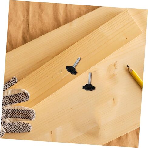 AmoSfun 4sets Track Knobs Kit Kit Freefiance على شكل مقابض ملولبة مع غسالات لتطبيقات المخرطة الصحفية والتطبيقات الخشبية وتصميم مقاومة in Kuwait