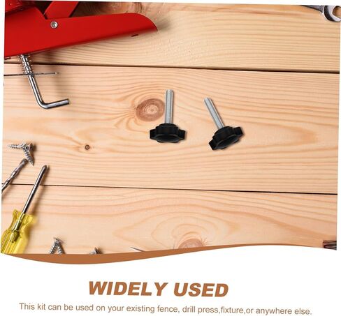 AmoSfun 4sets Track Knobs Kit Kit Freefiance على شكل مقابض ملولبة مع غسالات لتطبيقات المخرطة الصحفية والتطبيقات الخشبية وتصميم مقاومة in Kuwait