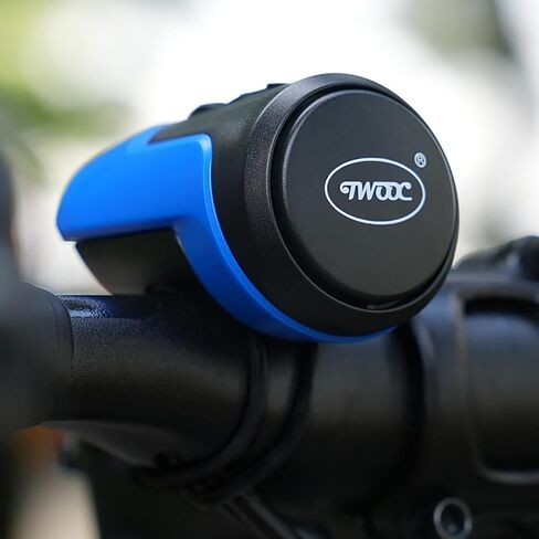 Electric Bike Horn with Control Buttons, Black, Waterproof Design in Saudi Arabia