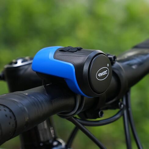 Electric Bike Horn with Control Buttons, Black, Waterproof Design in Saudi Arabia