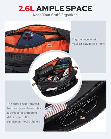 Benlari Motorcycle Handlebar Bag, Upgraded Dirtbike Handlebar Bag, Universal Tool Bag, Bicycle Front Storage Bag, Sissy Bar Bag, Compatible with Cruiser Softail Dyna Sportsters in Kuwait