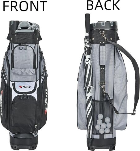 PGM Golf Cart Bag with 14 Way Organizer Divider Top, Premium Cart Bag with Handles and Rain Cover for Men in Kuwait