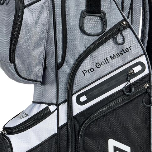 PGM Golf Cart Bag with 14 Way Organizer Divider Top, Premium Cart Bag with Handles and Rain Cover for Men in Kuwait