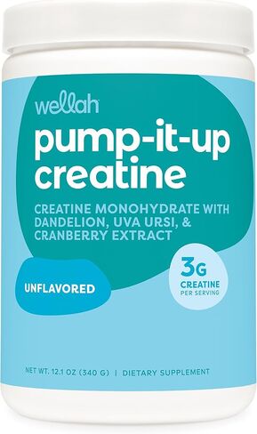 Pump-It-Up Creatine (100 Servings, Blueberry Pomegranate) - Creatine Monohydrate with Dandelion, Uva Ursi, & Cranberry Extract in Kuwait