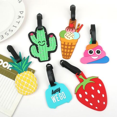 Cute Silicone Alpaca Luggage Tags Funny Cartoon Animal Travel Suitcase Tag Personalized Identification Labels in Saudi Arabia
