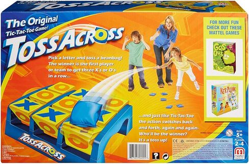 Mattel Games Toss Across Kids Outdoor Game, Bean Bag Throw for Camping & Family Nights, Get 3-in-a-Row for 2 to 4 Players in Kuwait