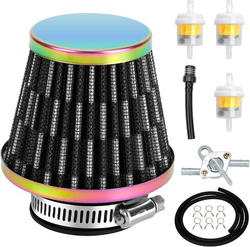 35mm (1-3/8") Motorcycle Air Filter Compatible with Taotao Coolster Baja Apollo RFZ125 XR70 CRF50 125cc 110cc 90cc 70cc 50cc ATV Quad 4 Wheeler Pit Dirt Bike Go Kart Scooter Moped Parts Blue in Kuwait