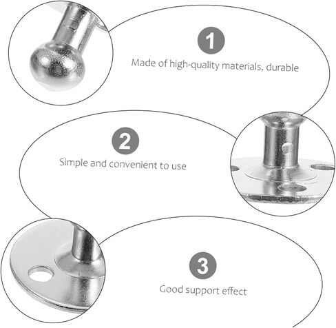 20 PCS غاز دعامة غاز مجموعة مجموعة الدعم العالمي لدعم الرفع قاعدة لشاحنة RV وتطبيقات DIY موصل مستدير قوي لينابيع الغاز in Kuwait