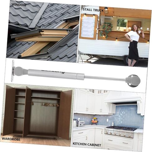 2 PCS قضبان دعم غاز هيدروليكي لرفع خزانة الأبواب الأبواب الربيعة الربيعة الدعم الإغلاق التلسكوبي in Saudi Arabia