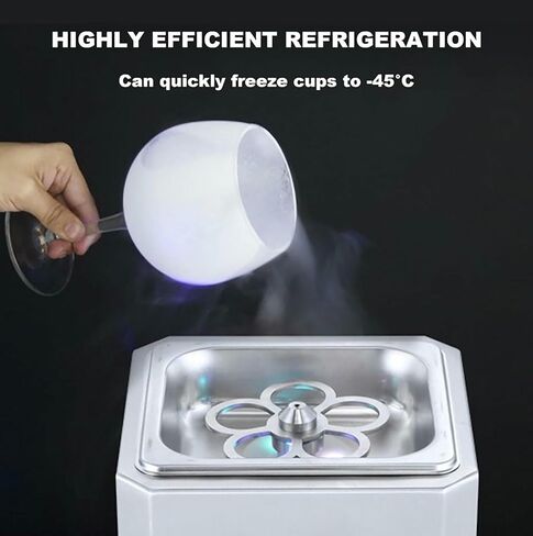 Wzglod Instant Rapid Fast Glass Froster Chiller Cooler with LED Light, 6s Quick Cooling, for Bar, Restaurant, Kitchen in Saudi Arabia