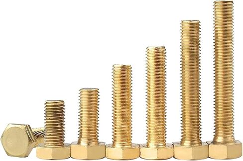 1/4 "-20 × 4 نحاس سداسي سداسي كاب المسمار الخشن الصنبور الترباس - حزمة 10 in Saudi Arabia