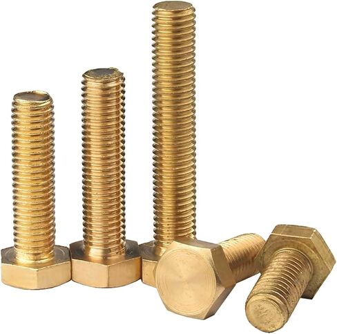 1/4 "-20 × 4 نحاس سداسي سداسي كاب المسمار الخشن الصنبور الترباس - حزمة 10 in Saudi Arabia