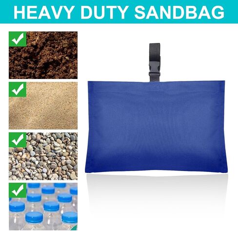 Boat Cover Sand Bags Weights, Weighted Bags Fit for Boat Mooring Covers Car RV Cover, 900D Marine Grade Sand Bags for Weight, Windproof Weighted Sandbags Tarp Weights & Tarp Clip Boating Accessories in Saudi Arabia