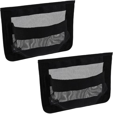 2 Pcs Self-Adhesive Storage Mesh Bags for Boats, 10x7in Waterproof Boat Storage Net Organizer Compartment for Organizing Boat Tools Fishing Gear Safety Equipment and Personal Accessories in Kuwait