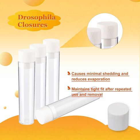 100pcs biologix drosophila slabs ، رغوة عالية الكثافة ، تناسب قوارير ذبابة الوعرة الضيقة biologix ، in Saudi Arabia