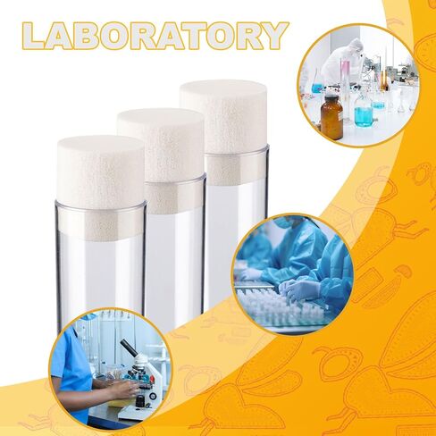 100pcs biologix drosophila slabs ، رغوة عالية الكثافة ، تناسب قوارير ذبابة الوعرة الضيقة biologix ، in Saudi Arabia