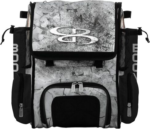 Boombah Mini Superpack Bat Pack - 8" x 12.5" x 18" - Crusher Black/Gray/White in Saudi Arabia