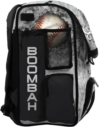Boombah Mini Superpack Bat Pack - 8" x 12.5" x 18" - Crusher Black/Gray/White in Saudi Arabia