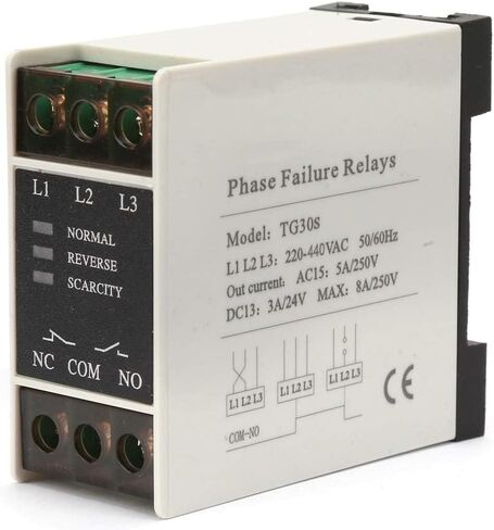TG30S 220-440V AC واقي تسلسل 3 طور ، MINI 3-phase التسلسل ترحيل الجهد الجهد 3-مرحلة ترحيل الحماية in Saudi Arabia