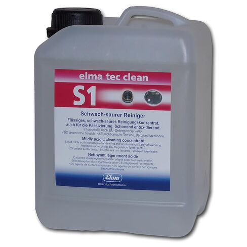 Elmasonic 800 0162 Elma TEC Clean S1 Corrosion مزيل للتآكل للموجات فوق الصوتية- سائل تنظيف قوي مركّز للاستخدام الصناعي in Kuwait