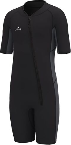 Hevto Kids Wetsuit for Boys Girls Toddler Youth 3/2mm Neoprene Shorty Full Wet Suits Front Zip in Cold Water for Swimming in Kuwait