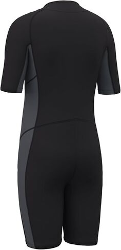 Hevto Kids Wetsuit for Boys Girls Toddler Youth 3/2mm Neoprene Shorty Full Wet Suits Front Zip in Cold Water for Swimming in Kuwait