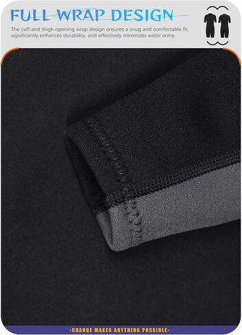 Hevto Kids Wetsuit for Boys Girls Toddler Youth 3/2mm Neoprene Shorty Full Wet Suits Front Zip in Cold Water for Swimming in Kuwait