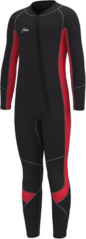 Hevto Kids Wetsuit for Boys Girls Toddler Youth 3/2mm neoprene Shorty Full Wet Suits Zip الأمامية في الماء البارد للسباحة in Kuwait