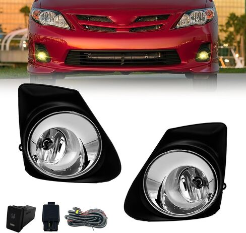 LED Fog Lights Compatible with 2018 2019 2020 Toyota Camry SE & XSE 1 Pair w/Bezel Grill Cover, Switch and Wiring Harness in Saudi Arabia