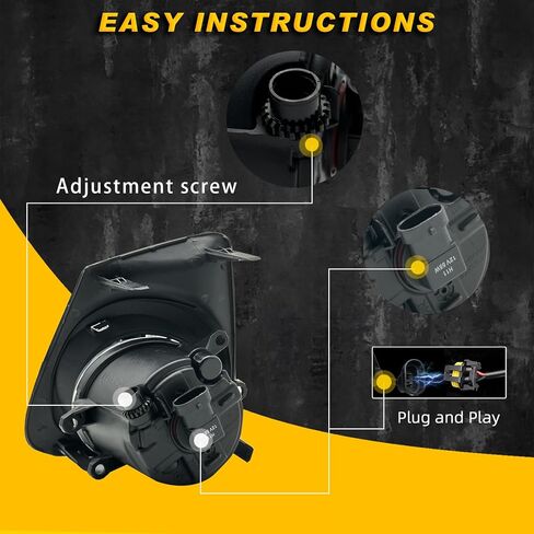LED Fog Lights Compatible with 2018 2019 2020 Toyota Camry SE & XSE 1 Pair w/Bezel Grill Cover, Switch and Wiring Harness in Saudi Arabia