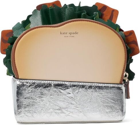 kate spade new york IN THE Garden Patent Leather 3D Micro Crossbody, Pastry Pink Multi in Saudi Arabia