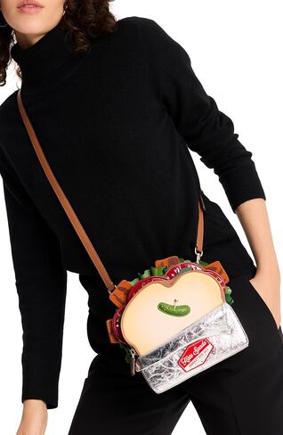 kate spade new york IN THE Garden Patent Leather 3D Micro Crossbody, Pastry Pink Multi in Saudi Arabia