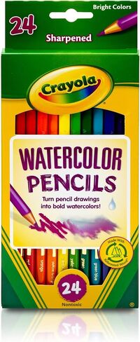 Crayola Watercolor Colored Pencils (24ct), Watercolor Paint Alternative, Watercolor Pencil Set for Kids, Art Supplies, Gift for Kids, 3+ in Saudi Arabia