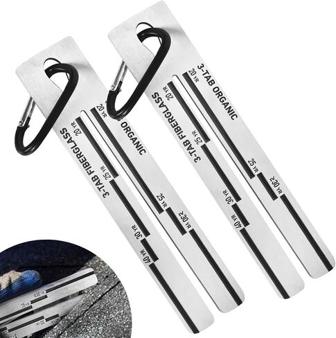 4/09 Shingle Gauge, 2 Pack Measuring Tool for Roof Shingle, Roof Pitch Gauge with Carabiner Shingle Gauge Roofing for Measuring The Thickness of Roof Tiles in Saudi Arabia