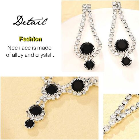JEWEKY Blue Jewelry Sets Rhinestone Bridal Wedding Necklace Set for Women in Saudi Arabia
