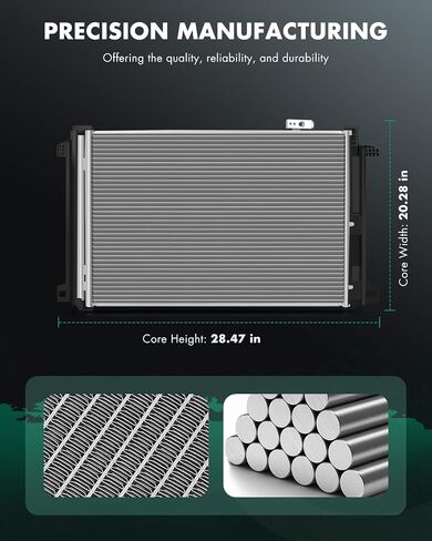 SCITOO Air Conditioning Condenser Compatible with Toyota Tacoma 2012 2013 2014 2015 2.7L 4.0L, Replace# 8846004211 in Saudi Arabia