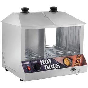 Kratos Confertop Electric Hot Dog Steamer ، Tercal Hot Dog/Bun Terchandiser ، يحمل 200 كلب ساخن و 48 كعكة ، من الفولاذ المقاوم للصدأ ، 120 فولت ، 1300 واط (29 م-056) in Saudi Arabia