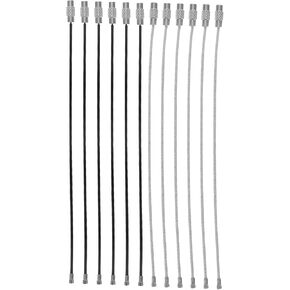 Cabilock 12pcs Sturdy Cable Keychain Luggage Tag Wire Loops Coated Steel Wire Security Lanyard Versatile for Travel in Saudi Arabia