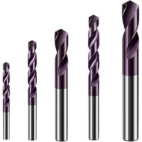 VSHARP HRC65 ° CARBIDE SOND TWIST DRILL DRIANT TUNGSTEN TUNGSTEN STEEL SLELOY BET مع طلاء نانو لسبائك الحديد الزهر المقاوم للصدأ (1.1 مم ، 1pcs) in Saudi Arabia