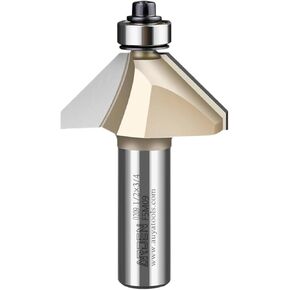 45 Degree Chamfer Router Bit 45° Woodworking Bevel Trimming Cutter Carbide Chamfering Milling Cutter for Wood MDF Plywood(12.7x28.6) in Saudi Arabia