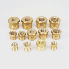 توصيل موصل Qinlu-brass تركيب 1/4 "3/8" 1/2 "3/4" npt bspt ذكر إلى أنثى الخيط النحاس النحاس المخفض للوزنغ تقليل موصل توصيل الأنابيب ، مقاومة التآكل (النوع 5) in Saudi Arabia