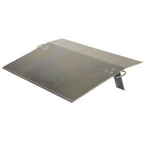Vestil EH-3024 Aluminum Economizer Dock Plate 30 In. x 24 In. 1/2 In. Plate Thickness 5200 Lb. Capacity Silver in Saudi Arabia