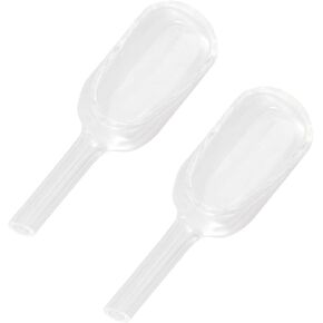 Amosfun 2pcs Glass Weighing Scoops for Laboratories Multi-use Weighing Spoons Sturdy Glass Tools Long Handle for Accurate Measurements in Saudi Arabia