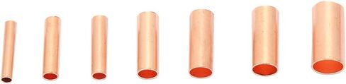 Copper Connecting Tube, 250 Pcs Red Copper Connecting Tube, GT1-6mm Intermediate Wire Joint Tube Connector, for Connecting Electric Cable in Saudi Arabia