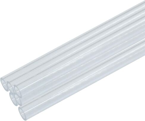 Piutouyar Round Clear Rigid Tubing Pipe,3 Inch (76 mm) ID x 3.15 Inch (80 mm) OD x 12 Inch (305 mm) Length Rigid Tubing Plastic Polycarbonate Tube in Saudi Arabia