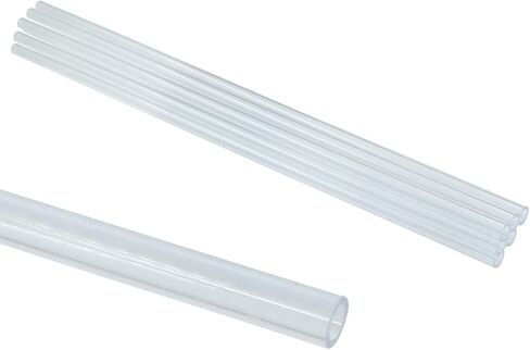 Piutouyar Round Clear Rigid Tubing Pipe,3 Inch (76 mm) ID x 3.15 Inch (80 mm) OD x 12 Inch (305 mm) Length Rigid Tubing Plastic Polycarbonate Tube in Saudi Arabia