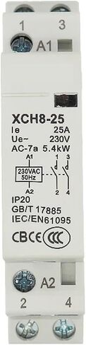 2P 16A/20A/25A AC Din Rail Modular Contactor 220V/230V 50/60Hz 1NO 1NC 2NO 2NC Household Control Switch (16A-2NO) in Saudi Arabia